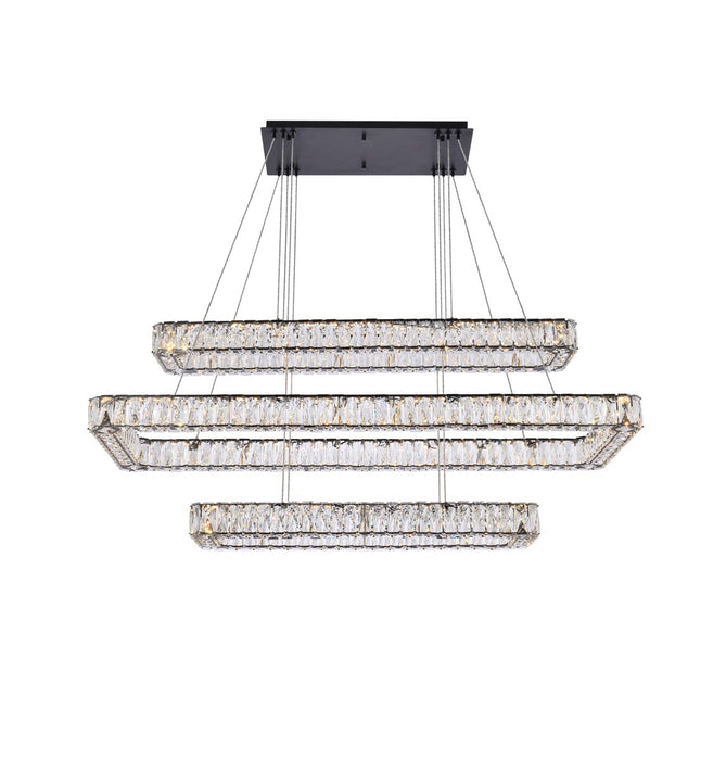 Monroe LED Pendant Black-Linear/Island-Elegant Lighting-Lighting Design Store