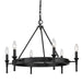 Golden - 1020-6 BLK - Six Light Chandelier - Edinburgh - Matte Black