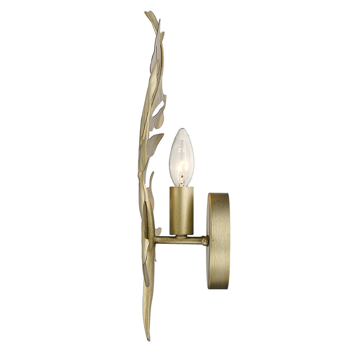 Golden - 1103-1W WG - One Light Wall Sconce - Aruba - White Gold