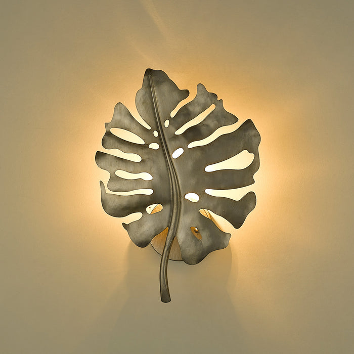 Golden - 1103-1W WG - One Light Wall Sconce - Aruba - White Gold