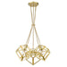 Golden - 2086-5P OG - Five Light Chandelier - Cassio - Olympic Gold