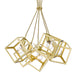 Golden - 2086-5P OG - Five Light Chandelier - Cassio - Olympic Gold