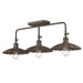 Golden - 3124-BA3 DR - Three Light Vanity Light - Clemence - Dark Rust