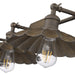 Golden - 3124-BA3 DR - Three Light Vanity Light - Clemence - Dark Rust