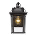 Golden - 4305-OWM NB-CLR - One Light Outdoor Wall Mount - Brigham - Natural Black