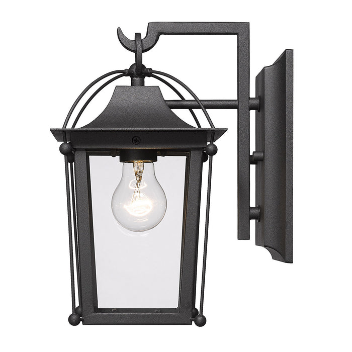 Golden - 4305-OWM NB-CLR - One Light Outdoor Wall Mount - Brigham - Natural Black