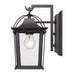 Golden - 4305-OWM NB-CLR - One Light Outdoor Wall Mount - Brigham - Natural Black