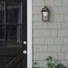 Golden - 4305-OWM NB-CLR - One Light Outdoor Wall Mount - Brigham - Natural Black