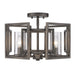Golden - 6068-FM GMT - Four Light Flush Mount - Marco - Gunmetal Bronze