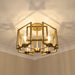 Golden - 6068-FM WG - Four Light Flush Mount - Marco - White Gold
