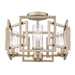 Golden - 6068-FM WG - Four Light Flush Mount - Marco - White Gold