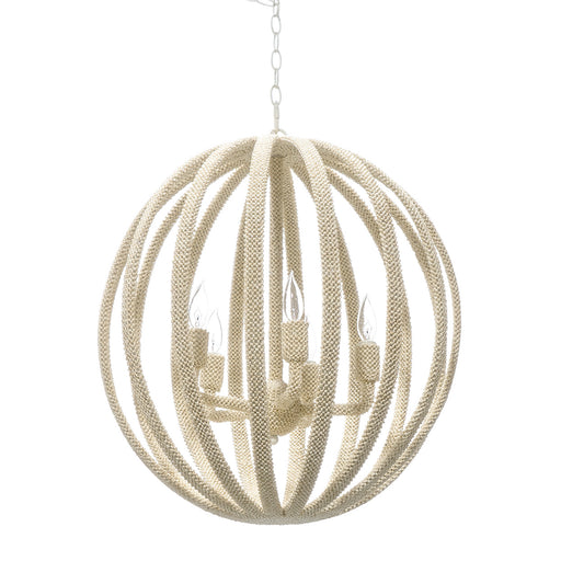 Madera Five Light Chandelier Off-White