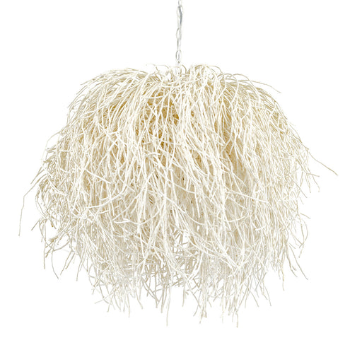 Windblown Three Light Chandelier Off-White
