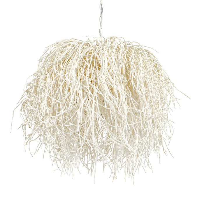 Palecek - 2431-79 - Three Light Chandelier - Windblown - Off-White