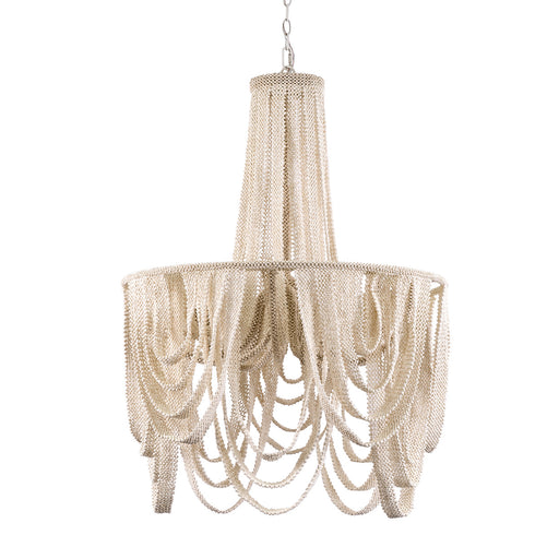 Selita Four Light Chandelier Off-White