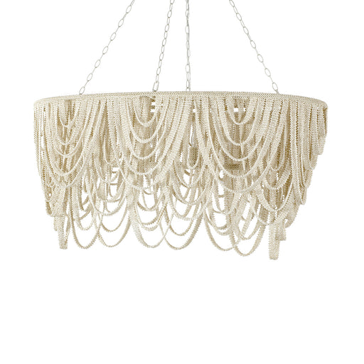 Selita Four Light Chandelier Off-White