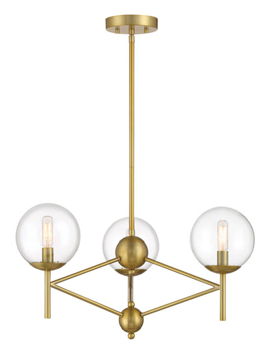 Auresa Three Light Pendant Soft Brass