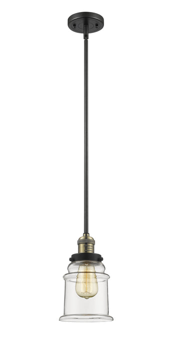 Innovations - 201S-BAB-G182 - One Light Mini Pendant - Franklin Restoration - Black Antique Brass