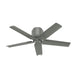 Hunter - 51582 - 44 InchesCeiling Fan - Terrace Cove - Matte Silver