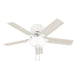 Hunter - 51588 - 44 InchesCeiling Fan - Fitzgerald - Matte White