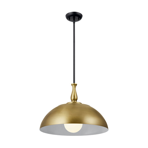 Fira One Light Pendant Natural Brass
