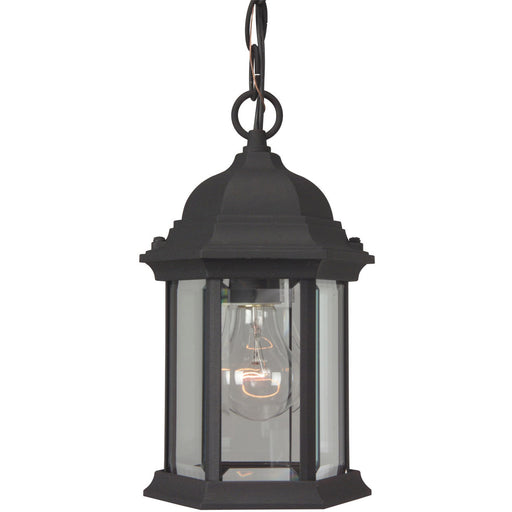 Hex Style Cast One Light Outdoor Pendant