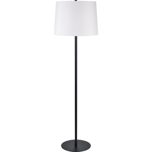 Nevin One Light Floor Lamp Matte Black