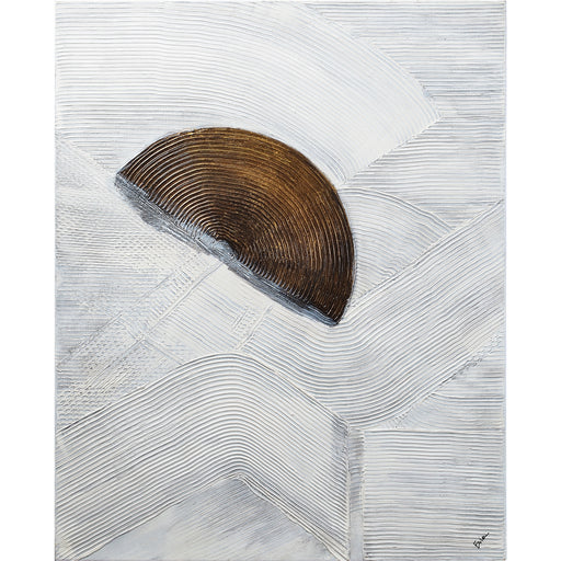 Skylab Canvas Art Heavy Texture, Gold Accent