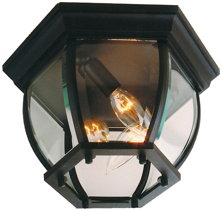 Craftmade - Z433-TB - Three Light Outdoor Flushmount - Cast - Textured Black