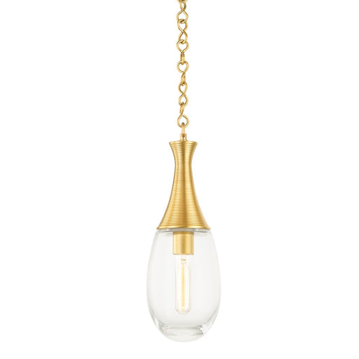 Hudson Valley - 3936-AGB - One Light Pendant - Southold - Aged Brass