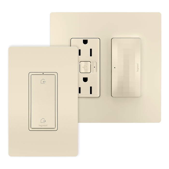 Legrand - WNRH15KITLA - Outlet Kit With H/A Switch - radiant - Light Almond