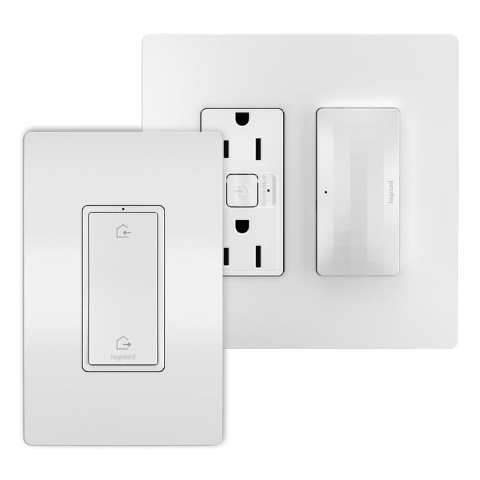 Legrand - WNRH15KITWH - Outlet Kit With H/A Switch - radiant - White