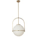 Dainolite Ltd - PAO-161P-AGB - One Light Pendant - Paola - Aged Brass