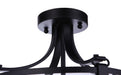 Craftmade - 55353-FB - Three Light Semi Flush Mount - Elliot - Flat Black