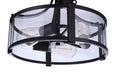 Craftmade - 55353-FB - Three Light Semi Flush Mount - Elliot - Flat Black