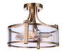 Craftmade - 55353-SB - Three Light Semi Flush Mount - Elliot - Satin Brass