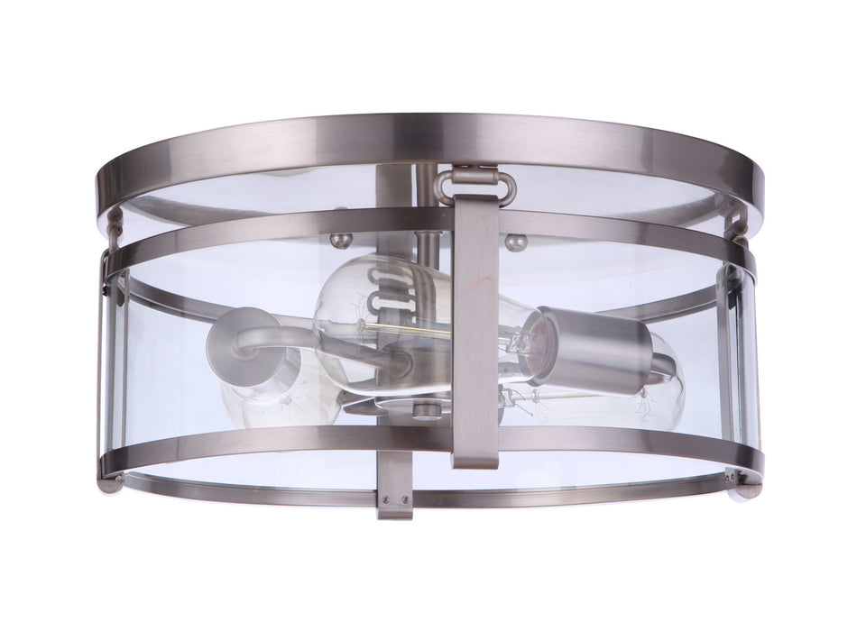 Craftmade - 55383-BNK - Three Light Flushmount - Elliot - Brushed Polished Nickel