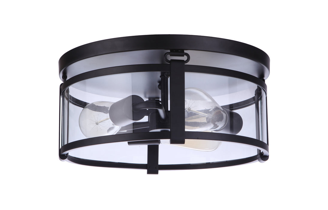 Craftmade - 55383-FB - Three Light Flushmount - Elliot - Flat Black