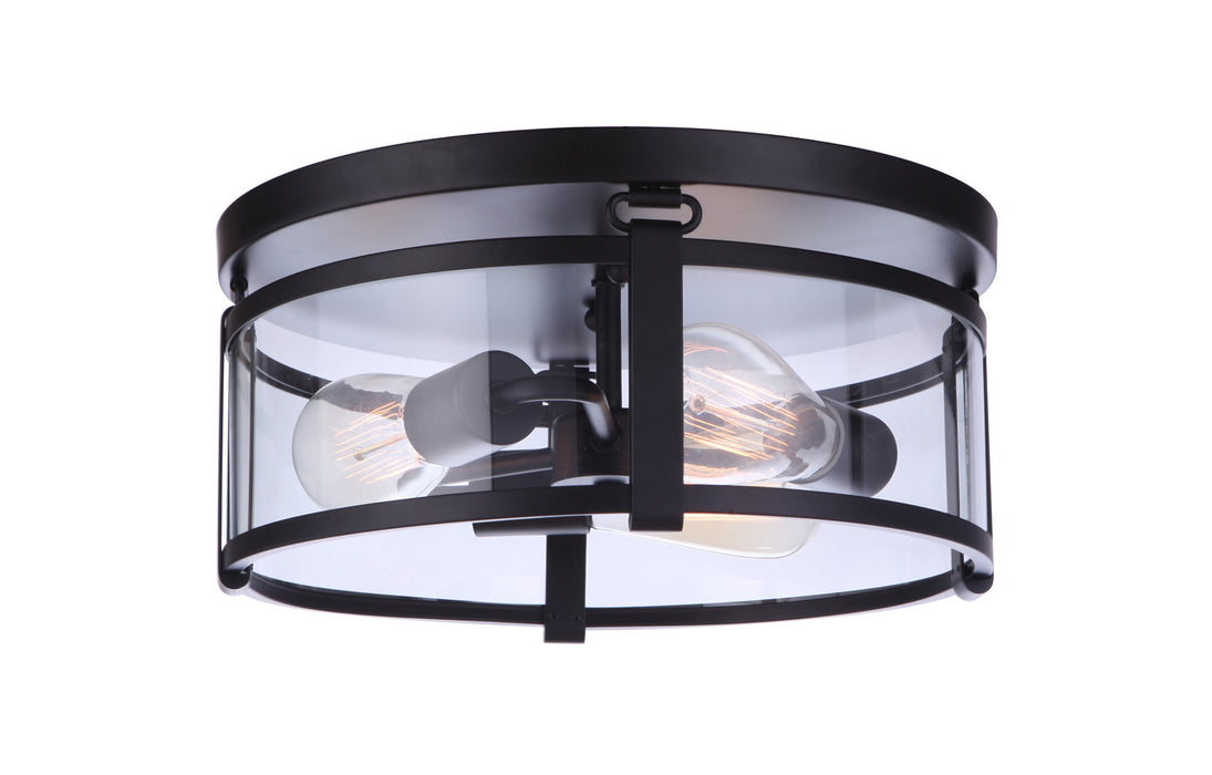 Craftmade - 55383-FB - Three Light Flushmount - Elliot - Flat Black