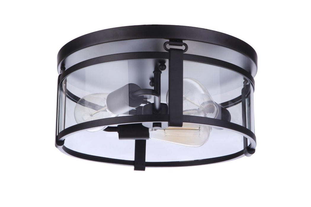 Craftmade - 55383-FB - Three Light Flushmount - Elliot - Flat Black