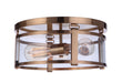 Craftmade - 55383-SB - Three Light Flushmount - Elliot - Satin Brass