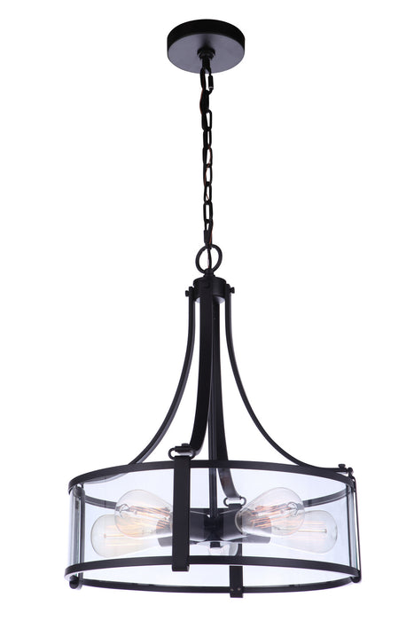 Craftmade - 55395-FB - Five Light Pendant - Elliot - Flat Black