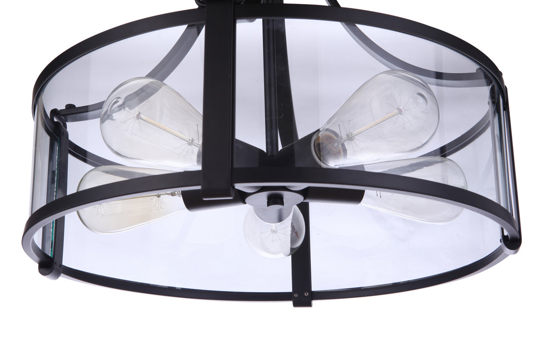 Craftmade - 55395-FB - Five Light Pendant - Elliot - Flat Black