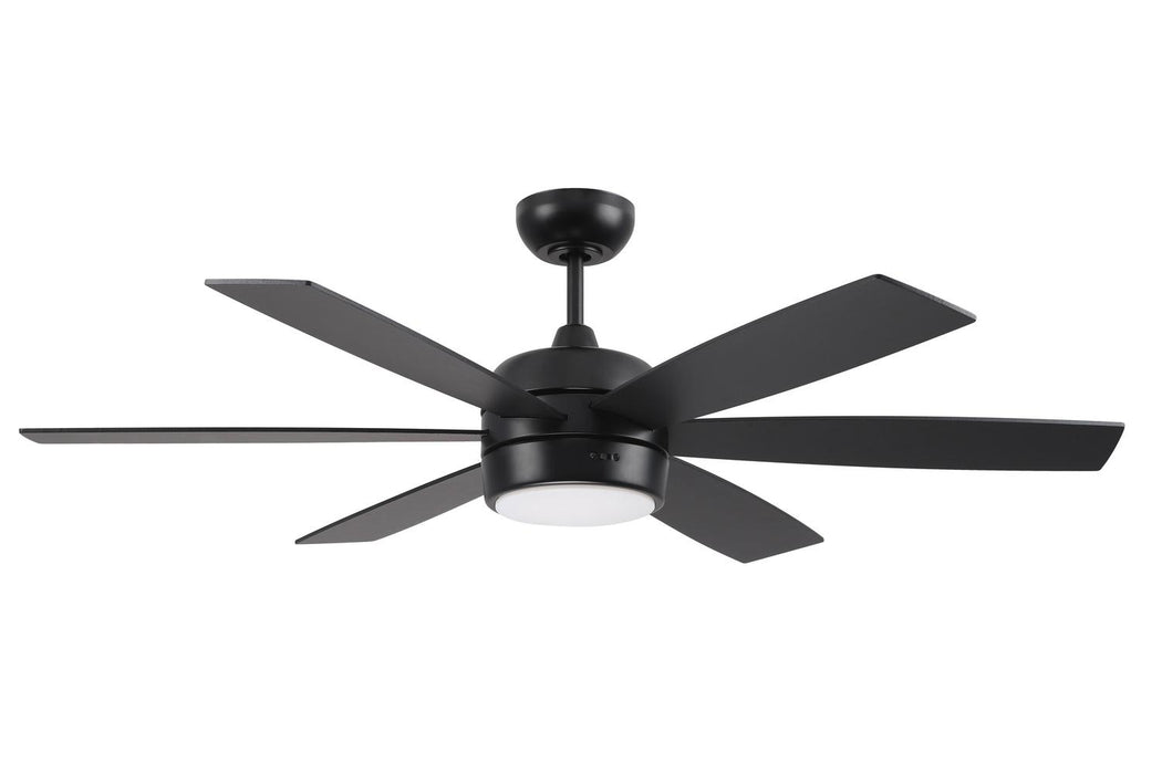Craftmade - TRV52FB6-NWF - 52"Ceiling Fan - Trevor - Flat Black
