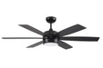 Craftmade - TRV52FB6-NWF - 52"Ceiling Fan - Trevor - Flat Black