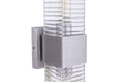 Craftmade - ZA4500-SA - Two Light Outdoor Wall Mount - Ridge - Satin Aluminum