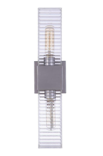 Ridge Two Light Outdoor Wall Mount Satin Aluminum