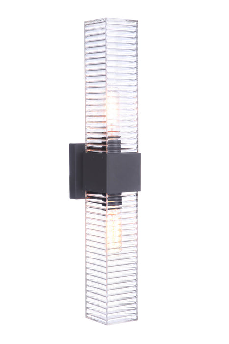 Craftmade - ZA4510-MN - Two Light Outdoor Wall Mount - Ridge - Midnight