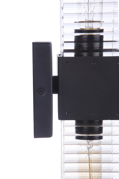 Craftmade - ZA4510-MN - Two Light Outdoor Wall Mount - Ridge - Midnight