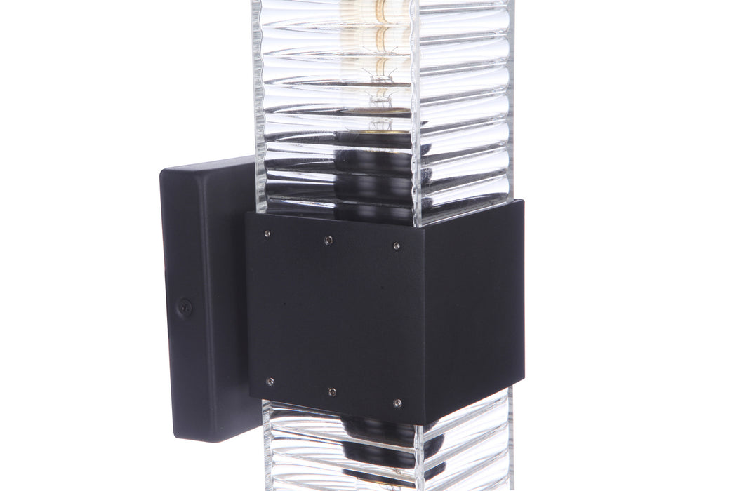 Craftmade - ZA4510-MN - Two Light Outdoor Wall Mount - Ridge - Midnight